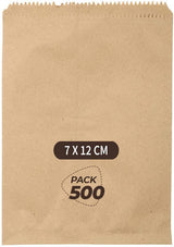 Brown Paper Tablet Cover 7X12CM for Medicals Biodegradable, 500 Pack