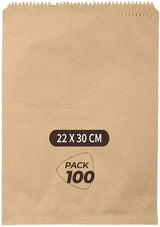 Paper Cover 50GSM 22X30CM Brown Color Big Size Medicine Cover, Pack of 100
