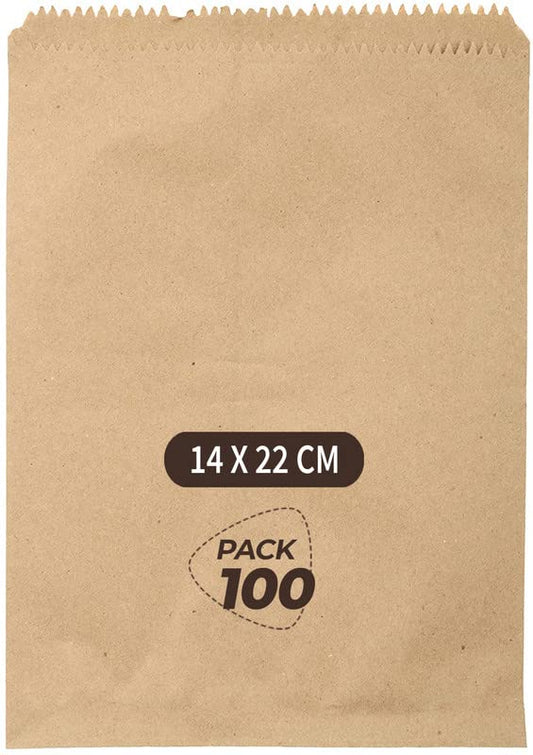 Brown Medicine Cover 14X22CM Eco-Friendly Biodegradable Cover, 100 Count