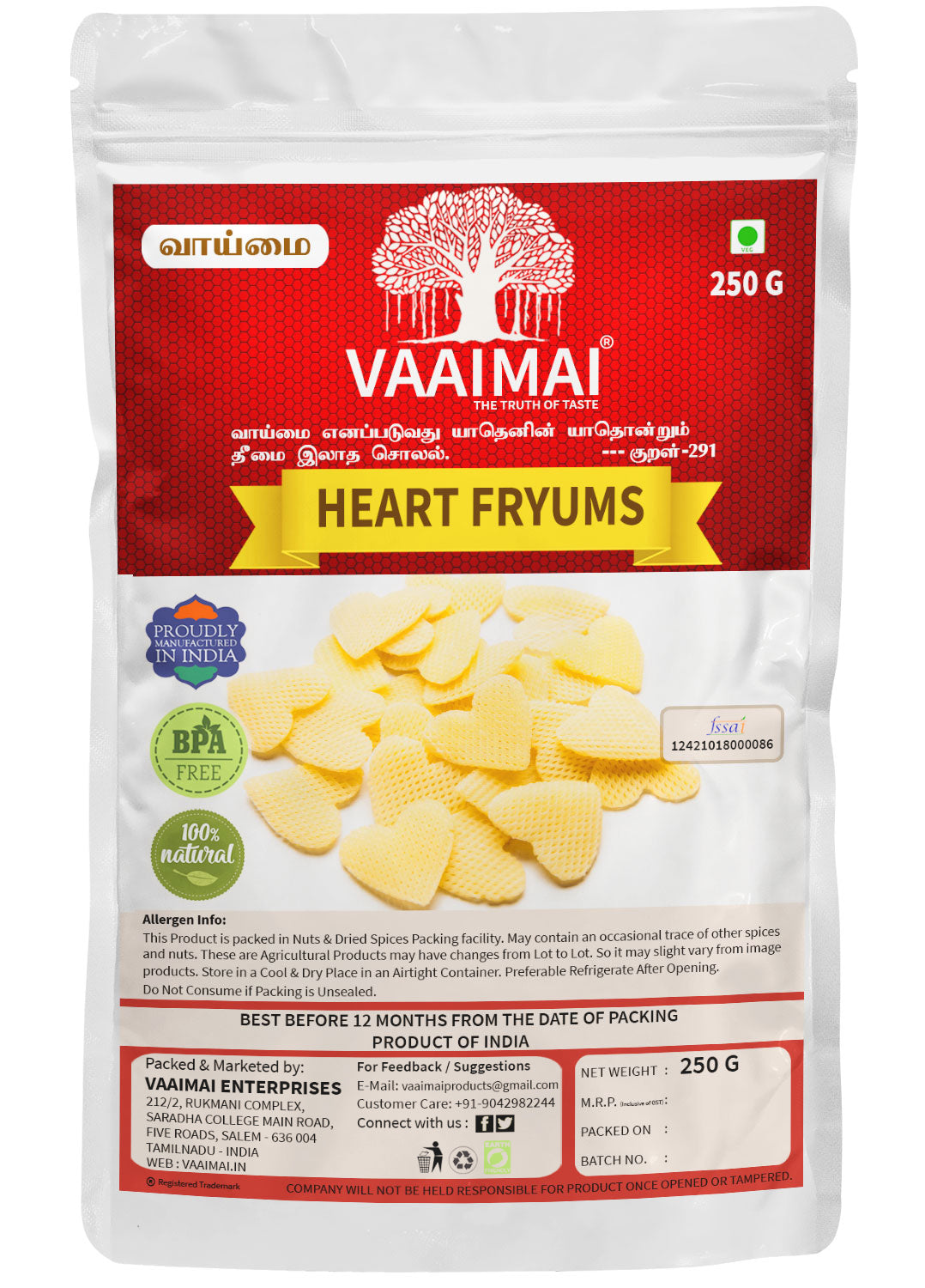 Heart Fryums