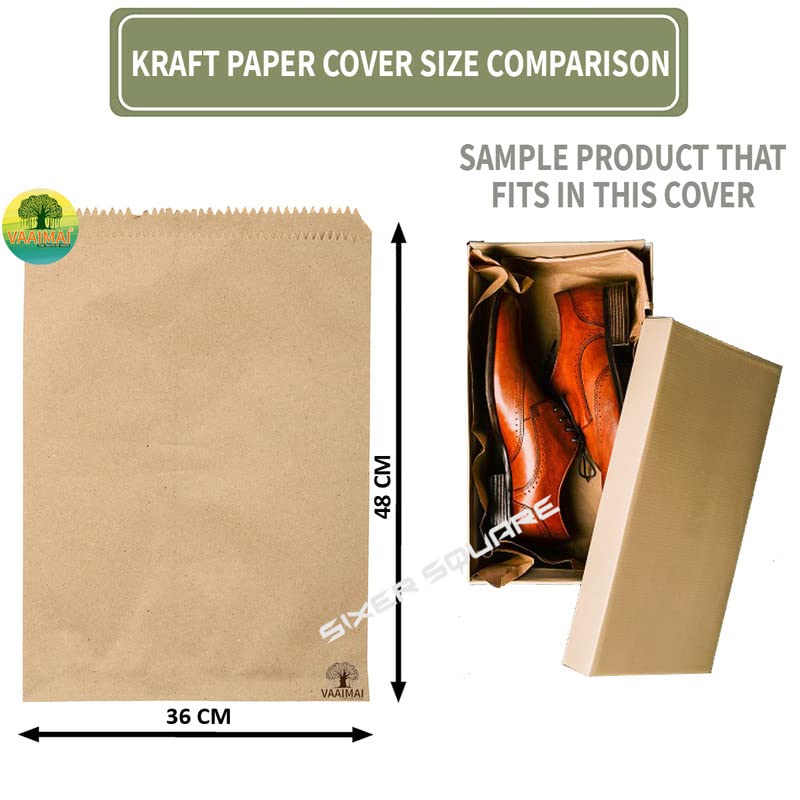 Brown Paper Cover 36X48CM Extra Large Size Kraft Paper Cover Count of 50
