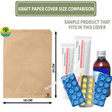 Kraft Paper Brown Cover Medium Size Tablet Cover 18CMX24CM, Pack of 100