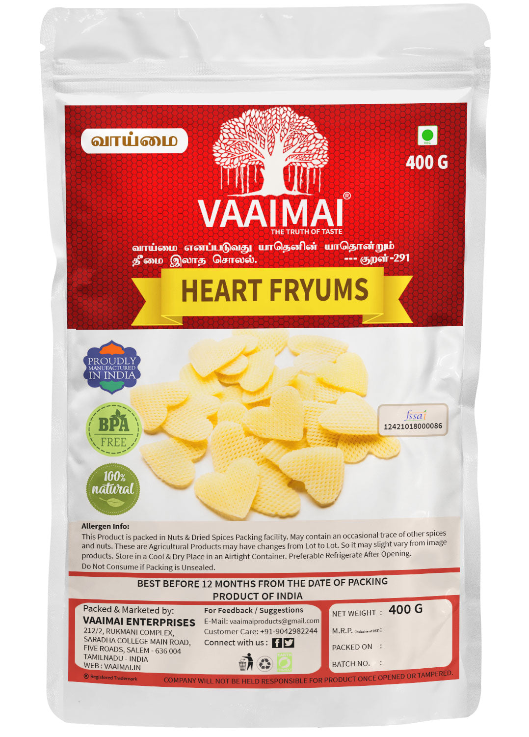Heart Fryums