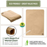 Brown Paper Cover Large Size for Grocery Foods Packing Covers 26X39CM, 100 Pieces