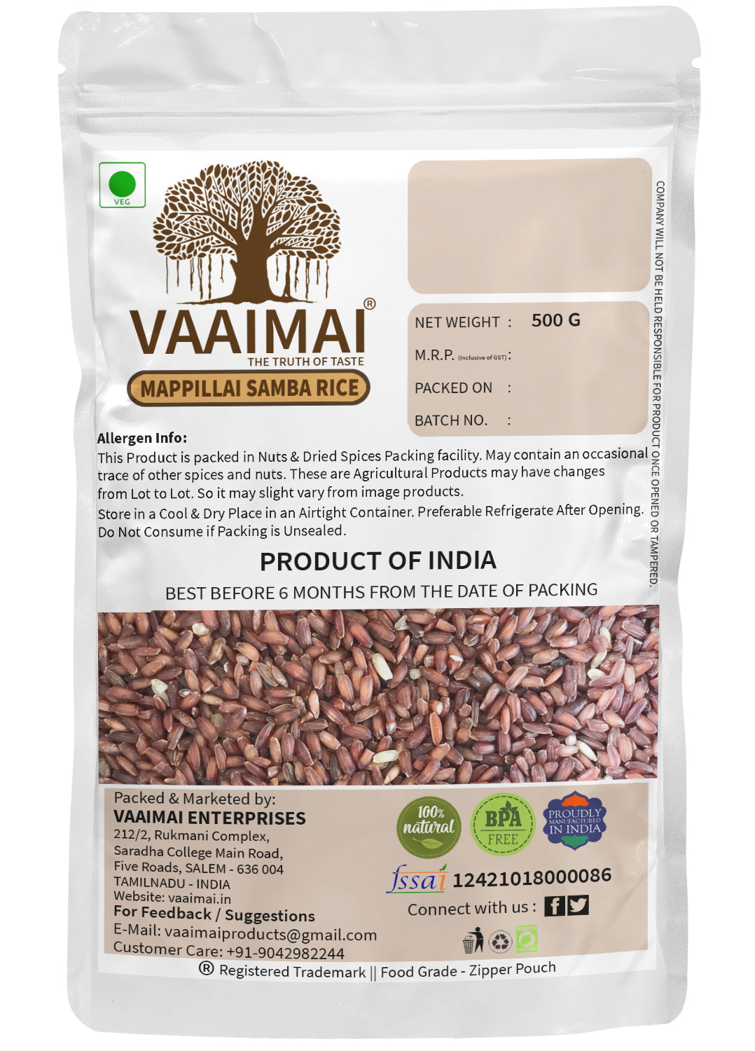 Mappillai Samba Rice - Bride Groom Rice