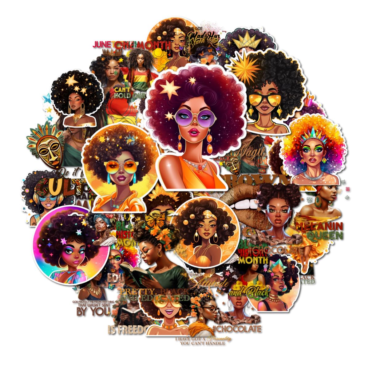 Retro_Disco_Queen_Stickers_1