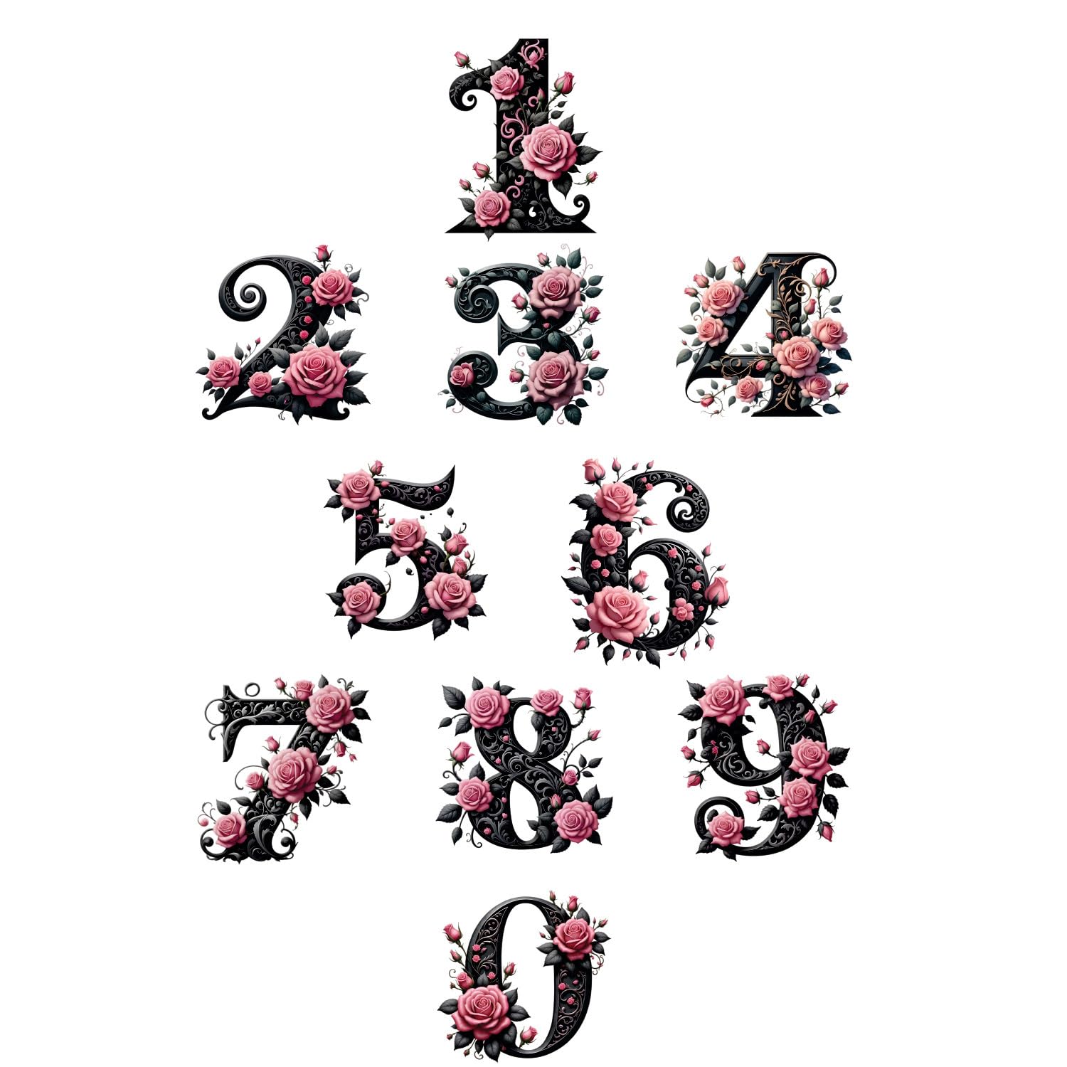 gothic-pink-rose-numbers-1
