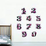 gothic-pink-rose-numbers-5
