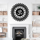 Om Mandala Metal Wall Art