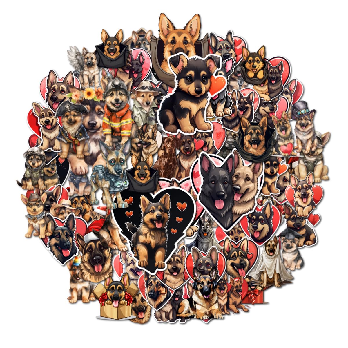 Lovely_German_Shepherd_Dog_Stickers_1