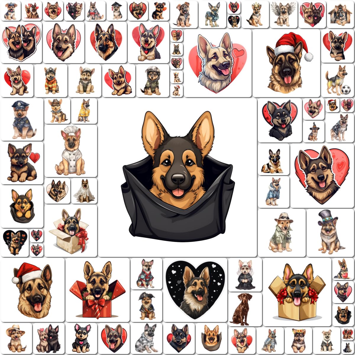 Lovely_German_Shepherd_Dog_Stickers_4