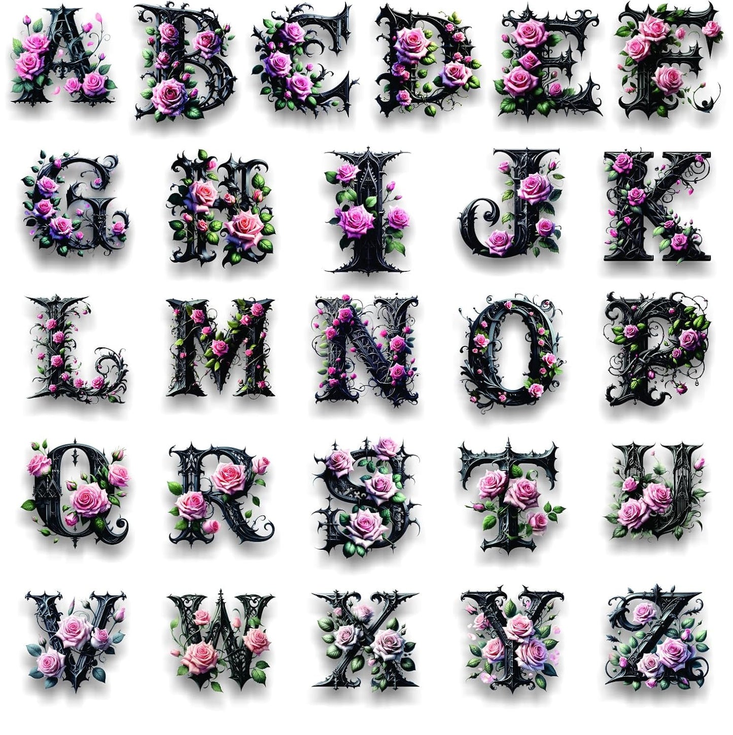 gothic-pink-rose-alphabet-stickers-1