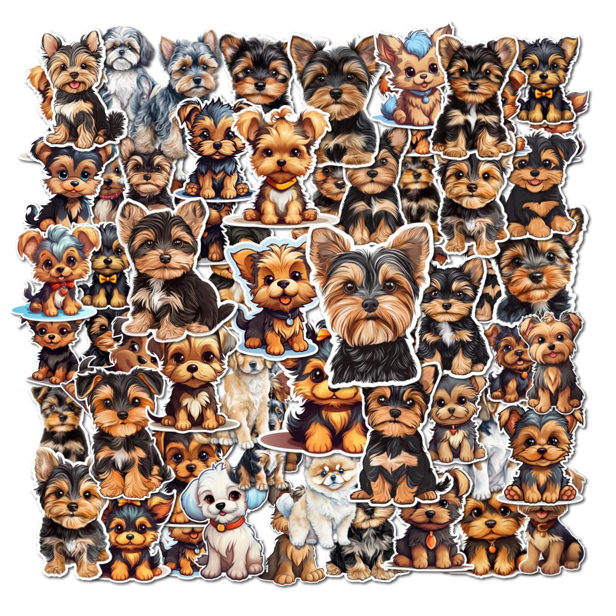 Cute_Yorkshire_Terrier_Puppy_Stickers_1