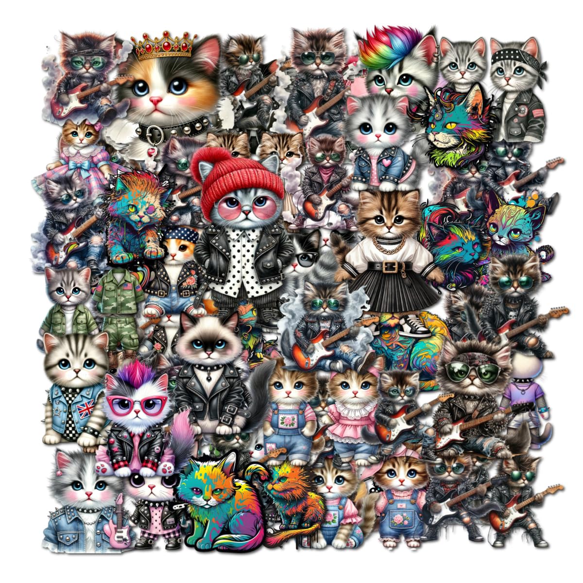 Punk_Rock_Cats_Stickers_1