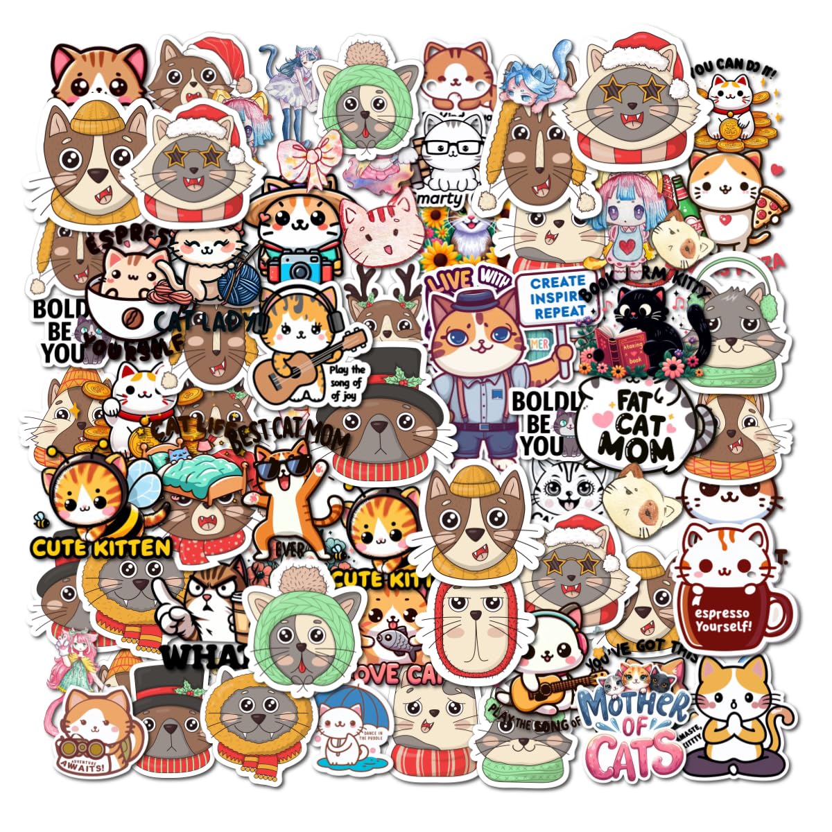 Kawaii_Cat_With_Quotes_Stickers_1