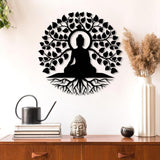 Buddha Tree Metal Wall Art