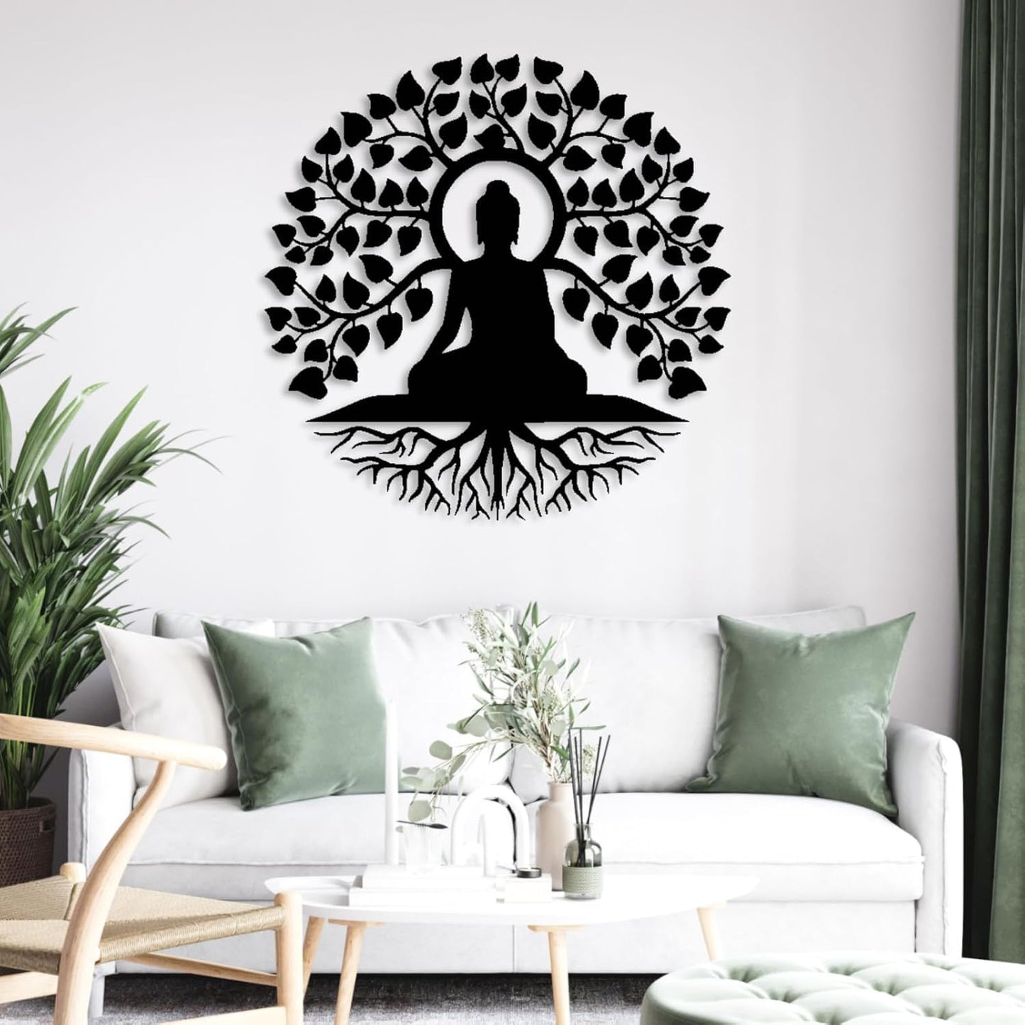Buddha Tree Metal Wall Art