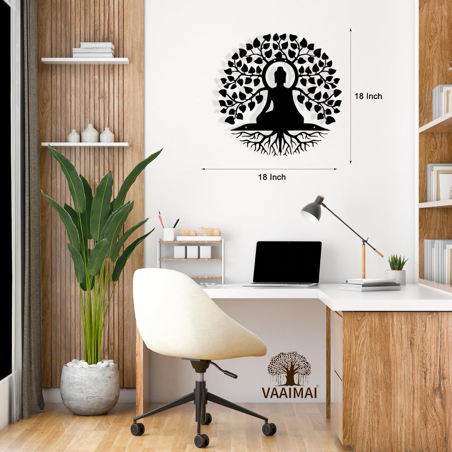 Buddha Tree Metal Wall Art