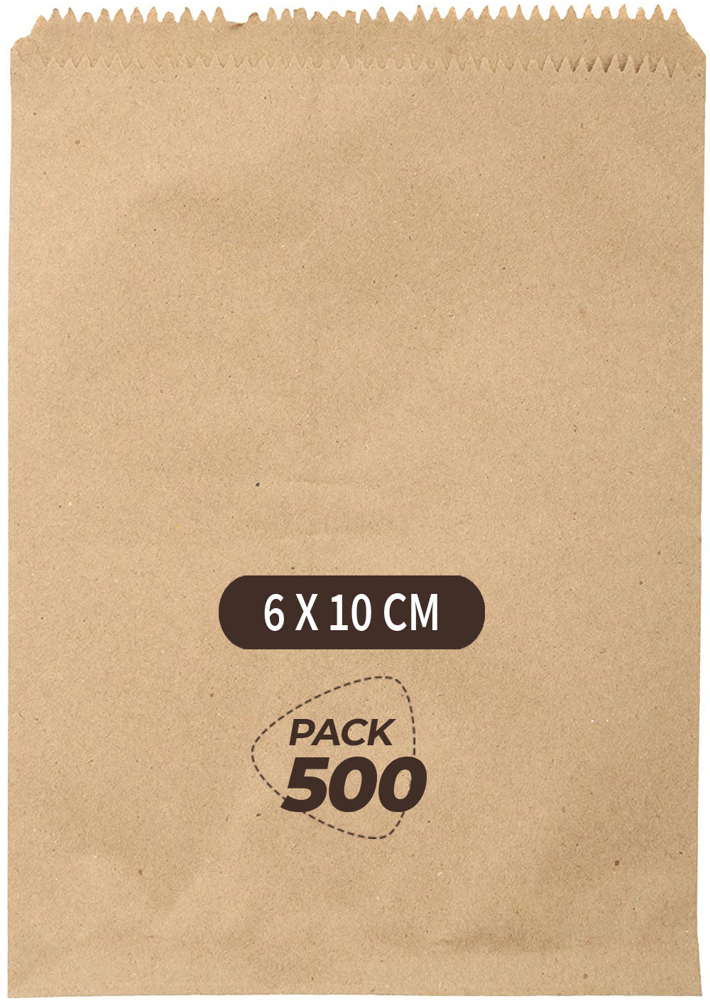 Kraft Brown Paper Cover Small Size (500 Count) - 6X10CM Kraft Brown Paper Medicine Cover