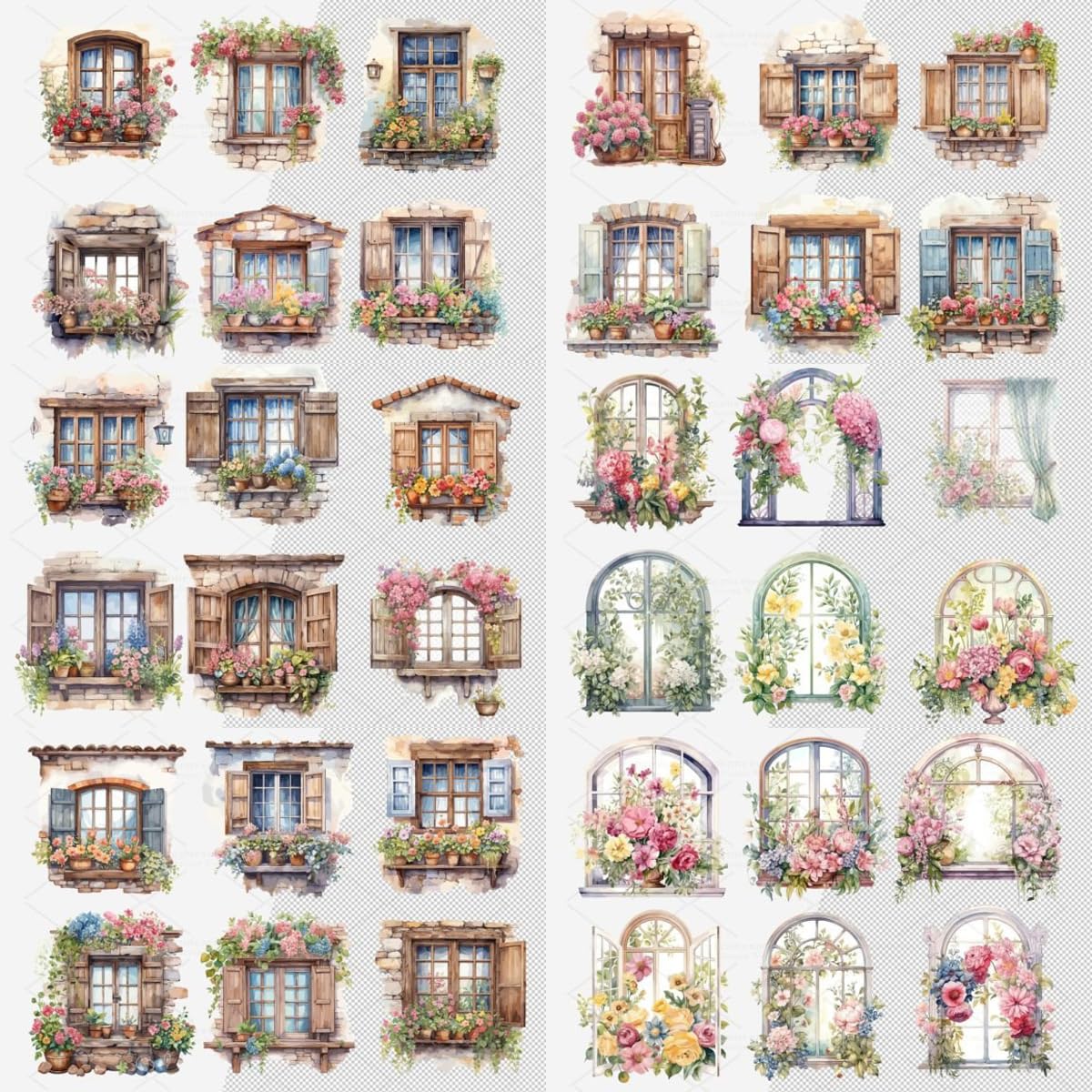 Vintage Window Stickers