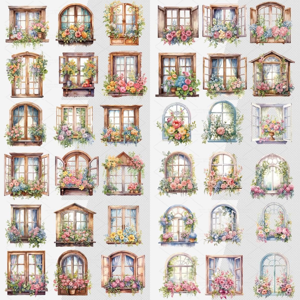 Vintage Window Stickers